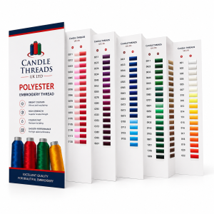 Candle Polyester Embroidery Thread Shade Card